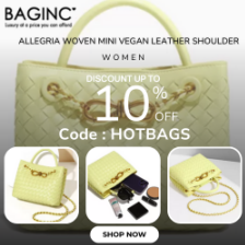 Allegria Woven Mini Vegan Leather Shoulder Bag